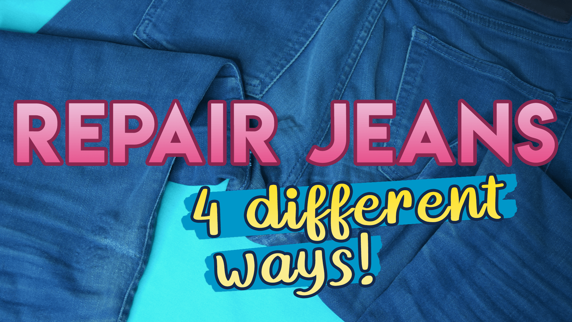 4 different ways to repair denim - Miss Matti